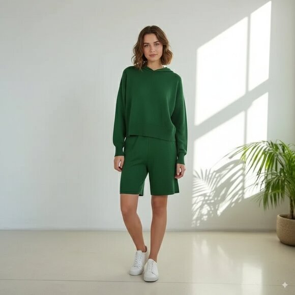 n:Philanthropy Bartley Sweatshirt & Balfour Short Olive - Picture 1 of 9